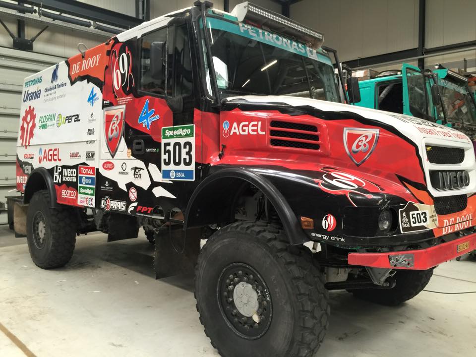 Dakar wagen belettering truck