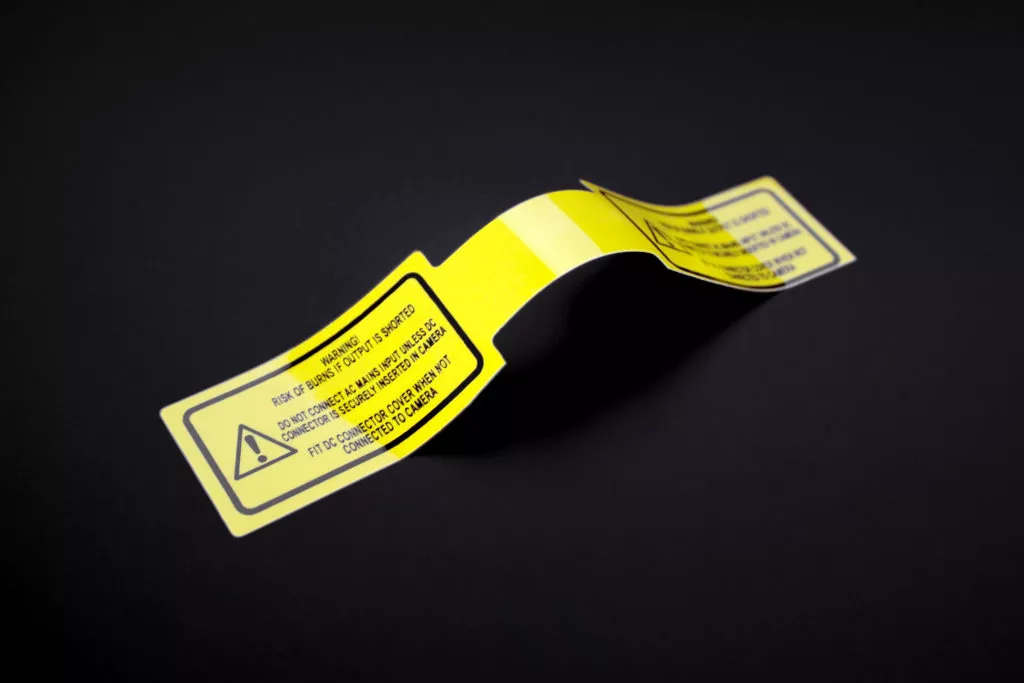 Veiligheid stickers leiding markering sticker