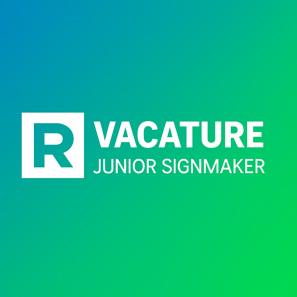vacature junior signmaker