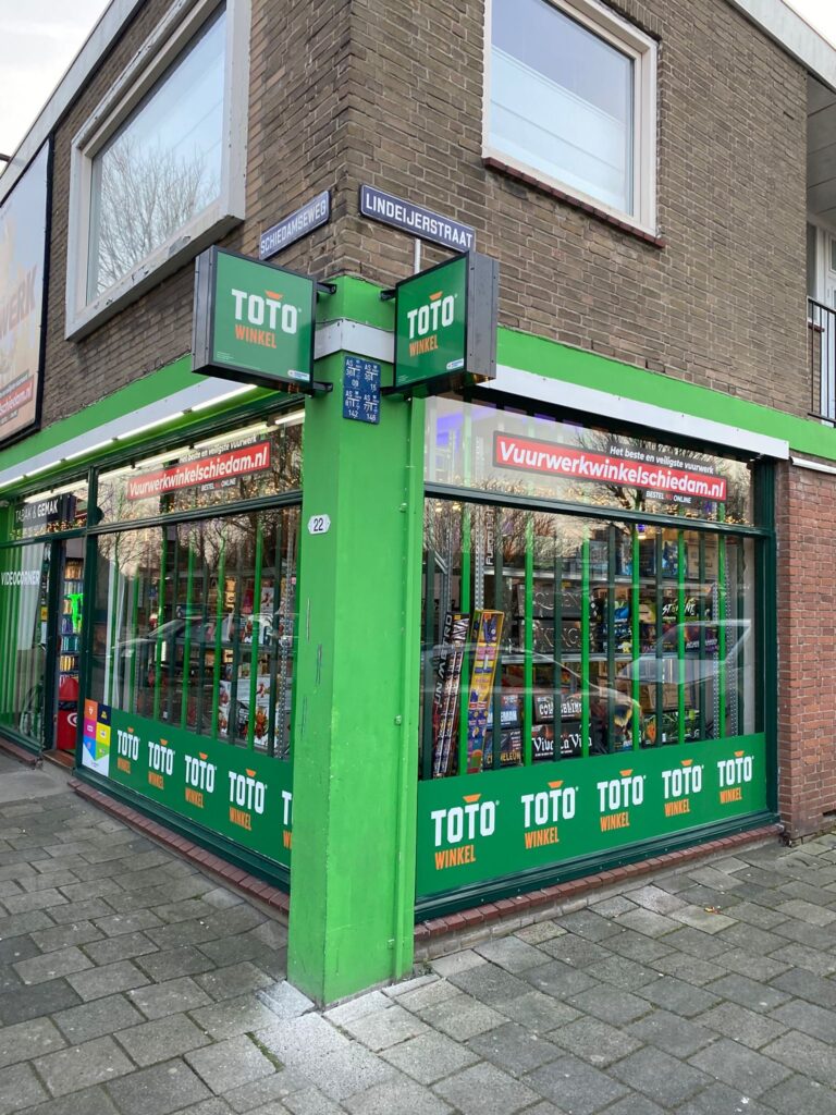 gevelreclame toto Nederlandse loterij